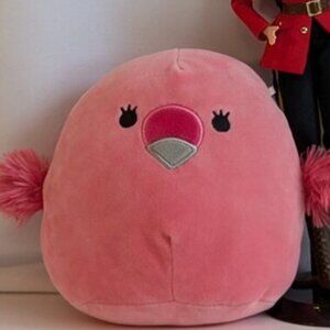 Squishmallow 7" Cookie the Flamingo Bee Happy rare 2019